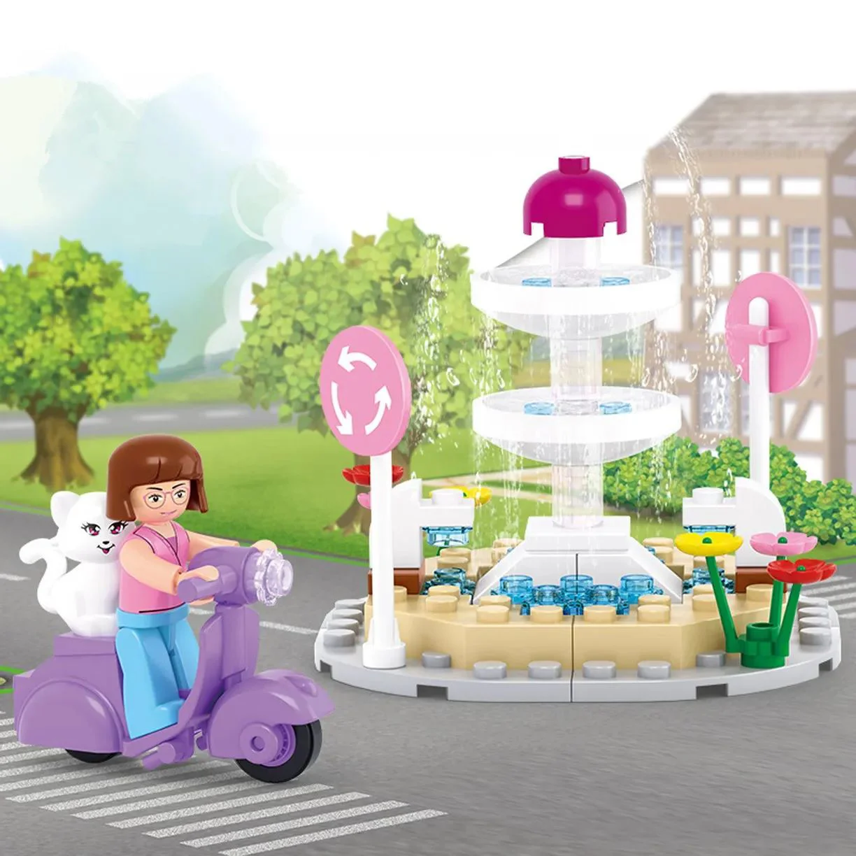 Constructor Sluban Girl's Dream Fountain foto