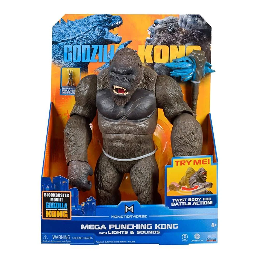 Фигурка Godzilla vs. Kong Мега Конг, 33 см (со звуком и светом)