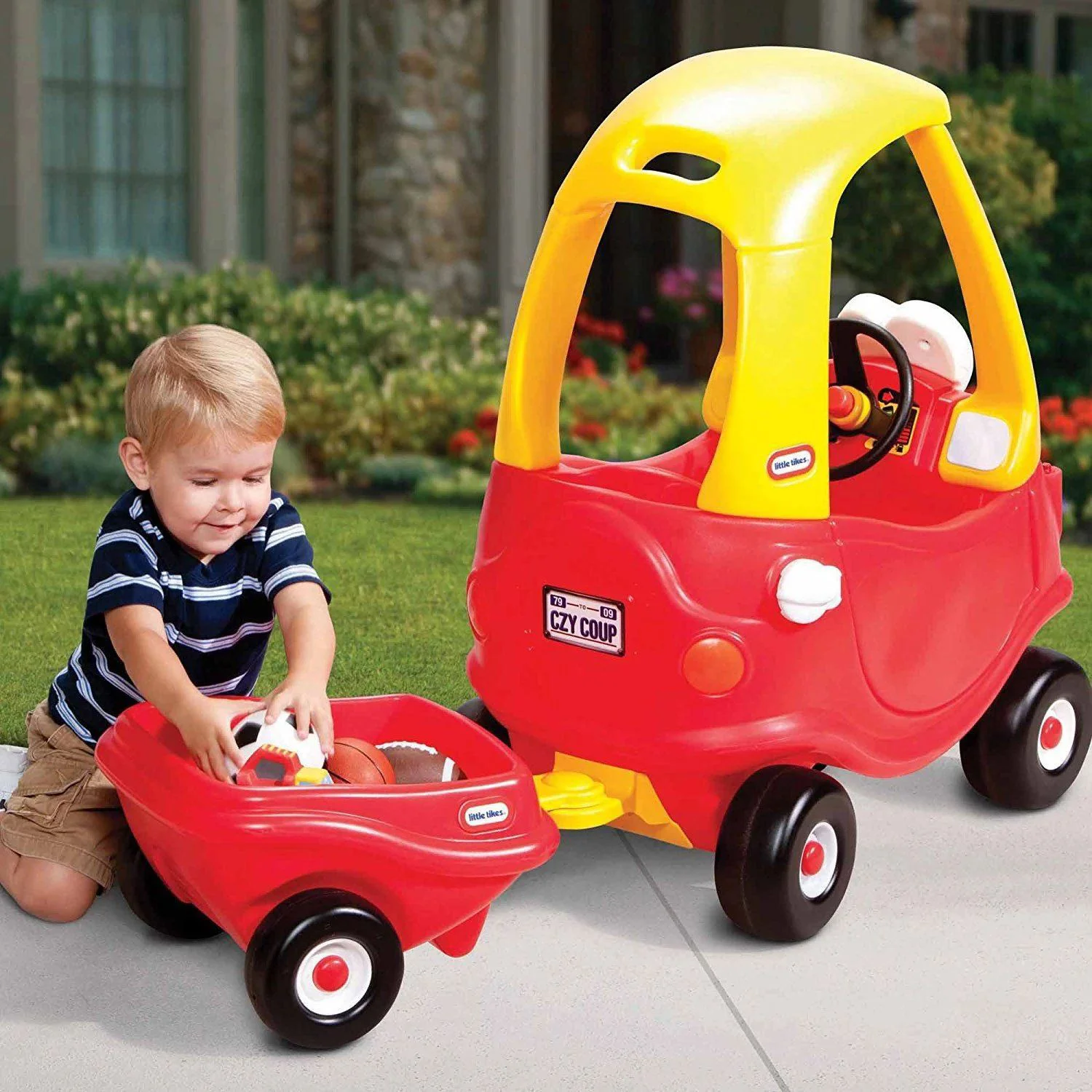 Remorca rosie Little Tikes pentru Cozy Coupe