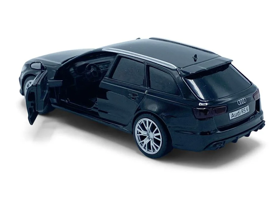 Audi RS6 модель автомобиля, 1:36, Черный Механизм обратного хода, синхрон foto