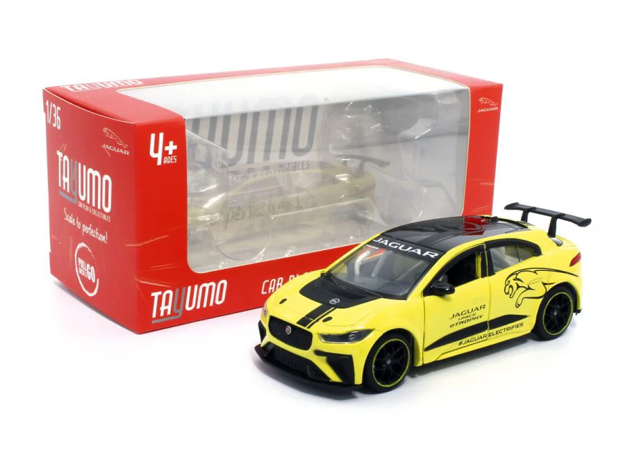 Macheta auto Jaguar I-PACE e-TROPHY, 1:36, Yellow foto