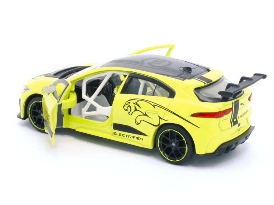 Macheta auto Jaguar I-PACE e-TROPHY, 1:36, Yellow foto