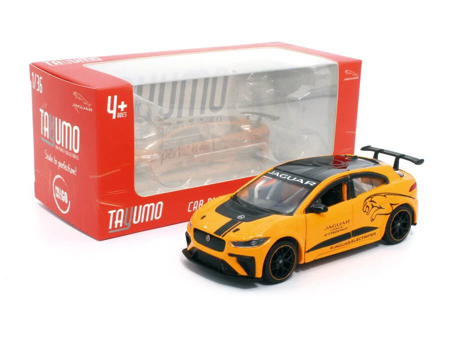 Macheta auto Jaguar I-PACE e-TROPHY, 1:36, Orange foto