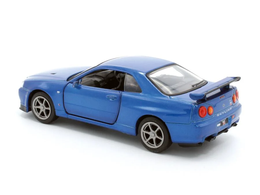 Macheta auto Nissan GT-R34 V-Spec II,  1:36, Blue foto