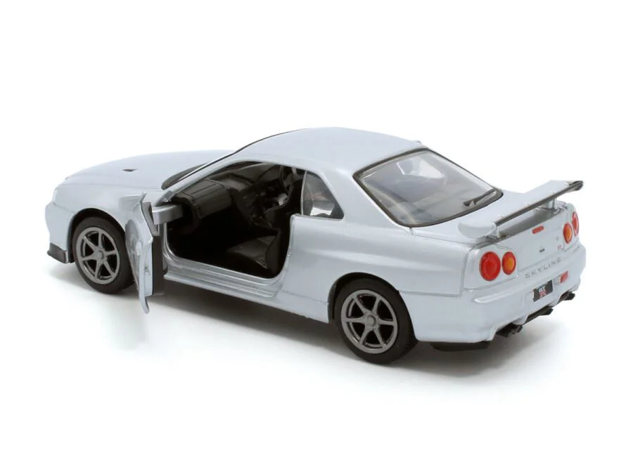 Macheta auto Nissan GT-R34 V-Spec II, 1:36, Silver foto