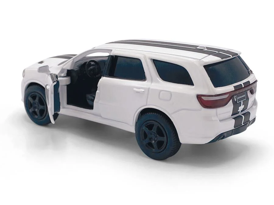 Macheta auto Dodge Durango SRT, 1:36, White / Black striping foto