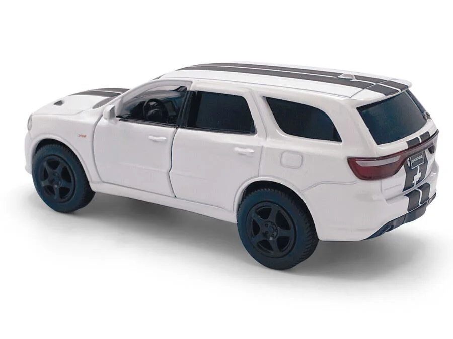 Macheta auto Dodge Durango SRT, 1:36, White / Black striping foto