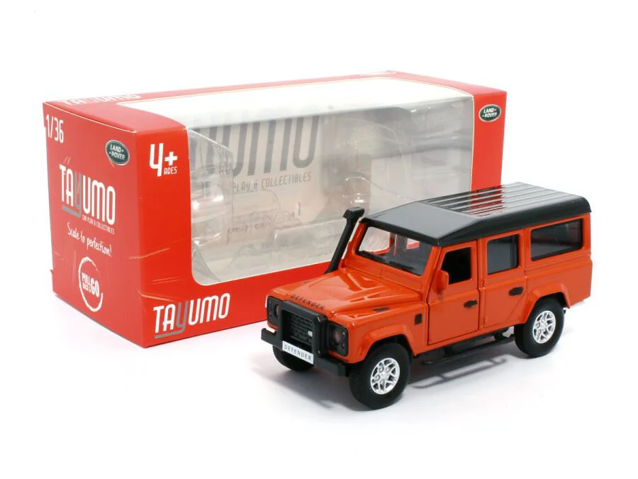 Macheta auto Land Rover Defender 110, Tangiers Orange, 1:36 foto