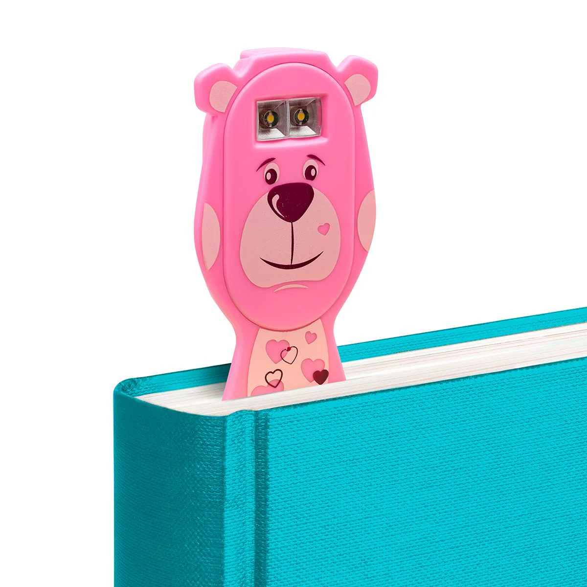 Lanterna- Semn de carte flexibil Flexilight Rechargeable USB, Ursulet Roz foto