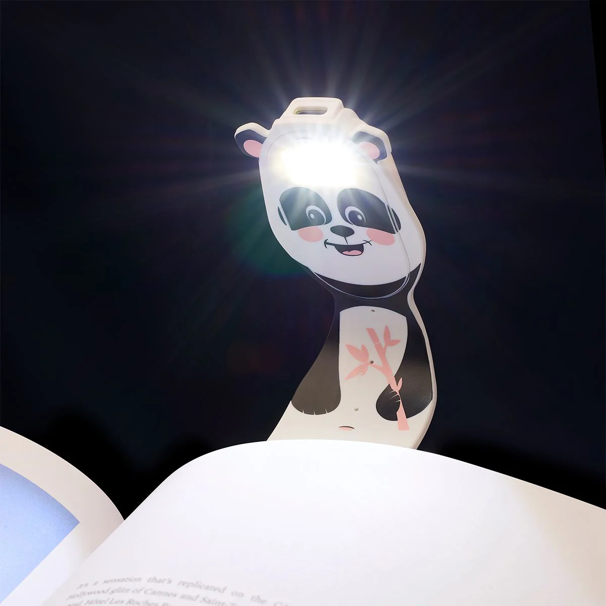 Lanterna- Semn de carte flexibil Flexilight Rechargeable USB, Panda foto