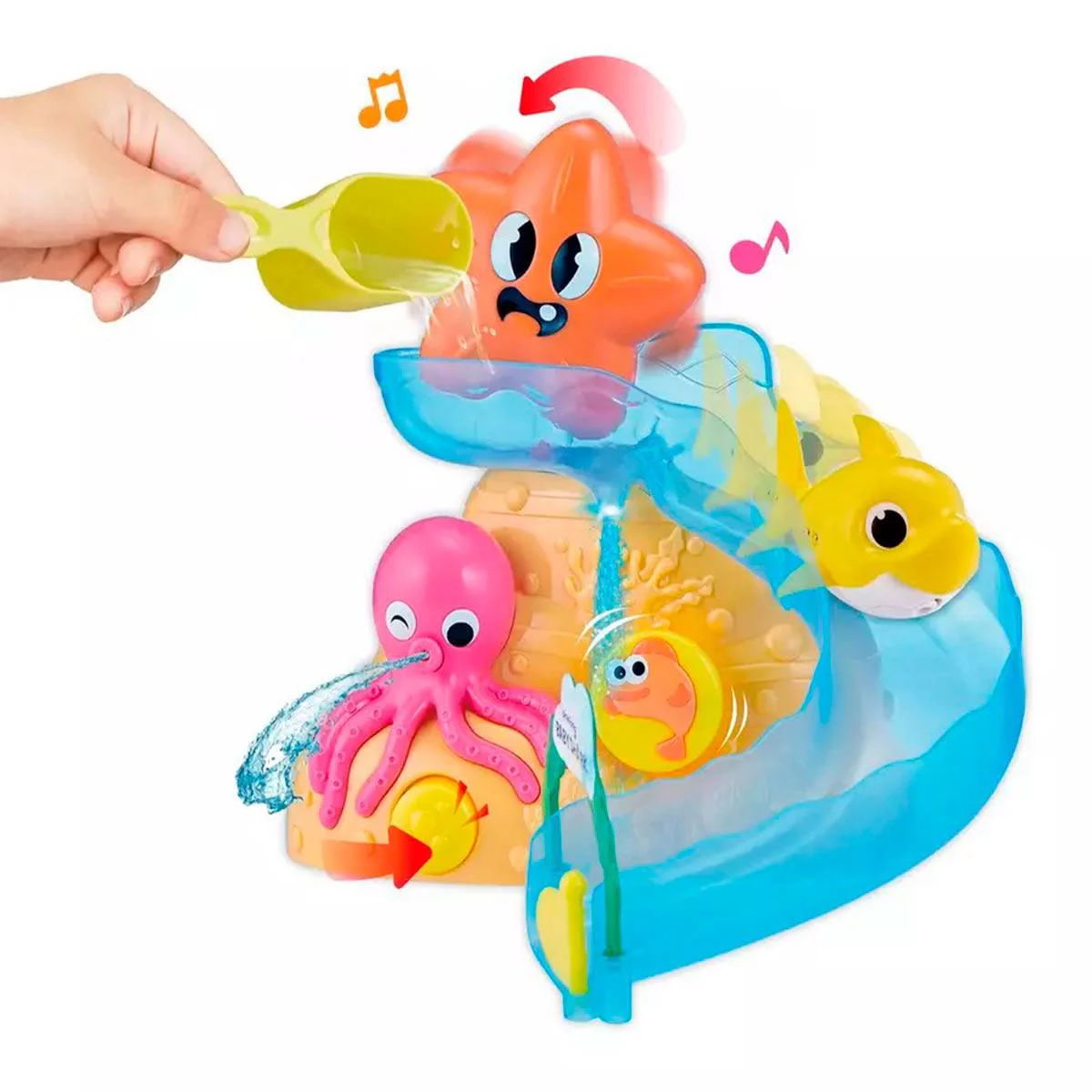 Set de joaca pentru baie interactiva Robo Alive Zuru Baby Shark foto