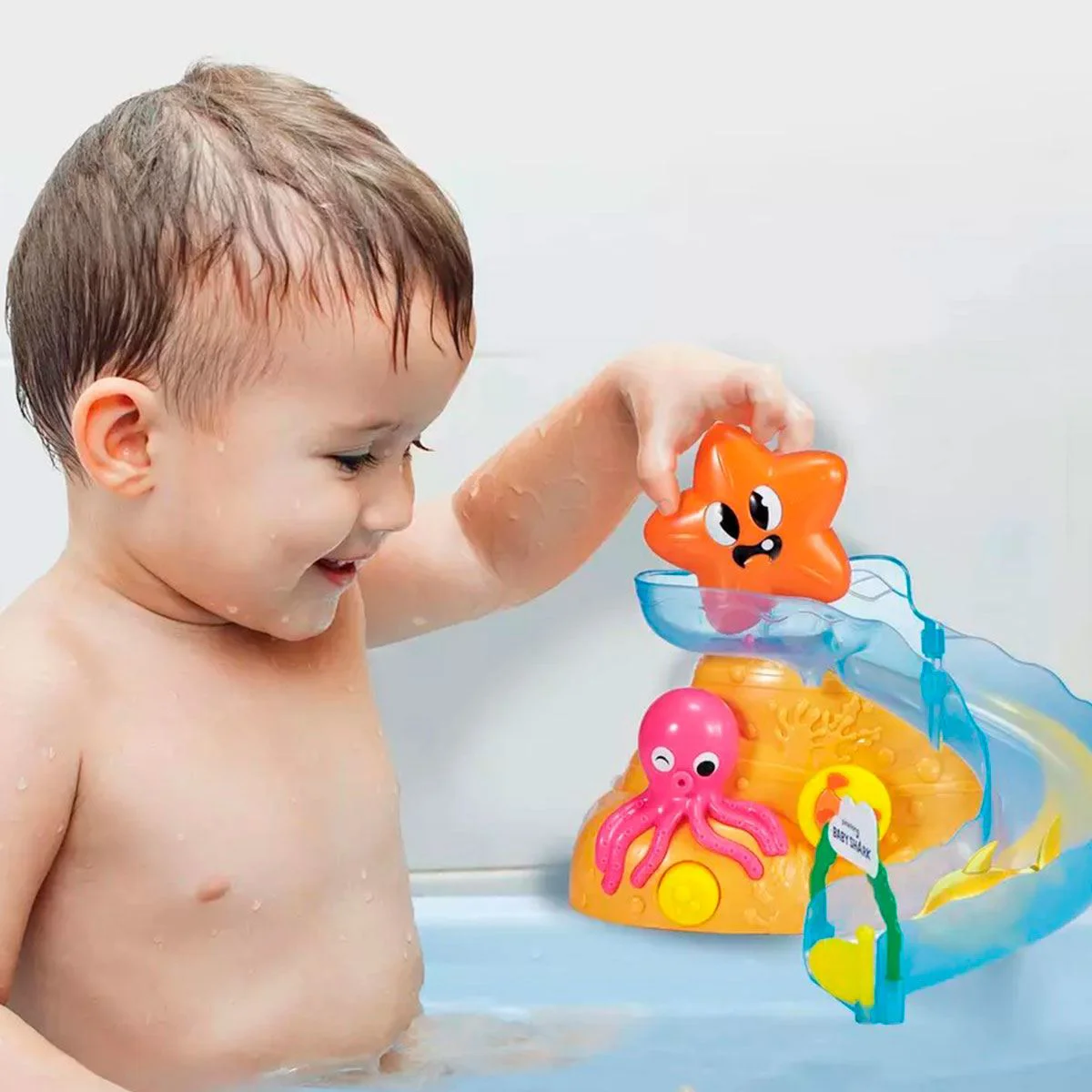 Set de joaca pentru baie interactiva Robo Alive Zuru Baby Shark foto