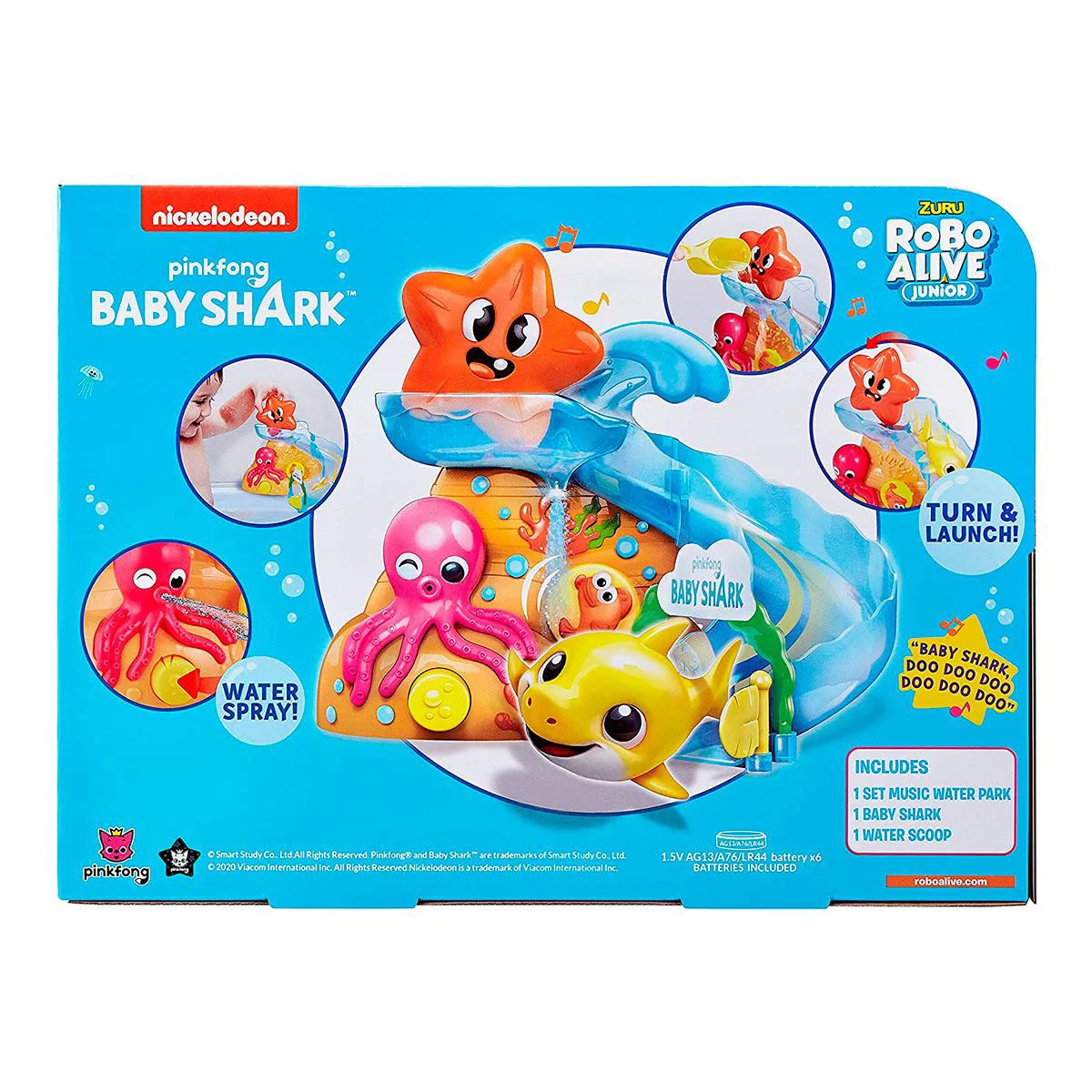 Set de joaca pentru baie interactiva Robo Alive Zuru Baby Shark foto