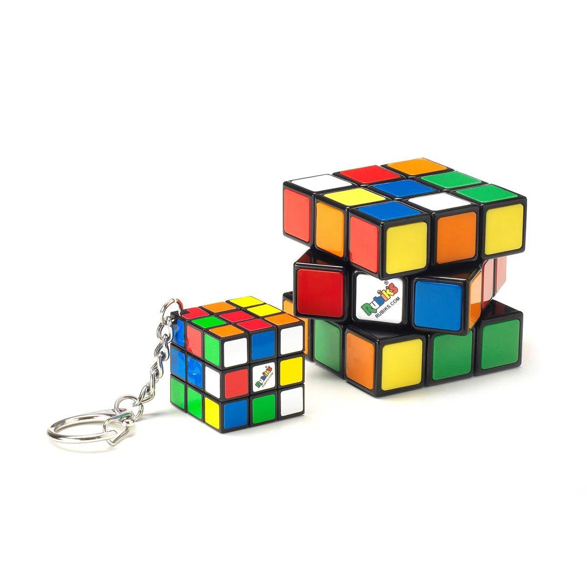 Набор из 2 игрушек RUBIK'S 3x3 и мини кубик с брелком