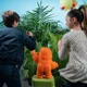 Интерактивная музыкальная игрушка Jiggly Pup Оранжевый орангутанг