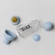 Стеклянная бутылочка BIBS Baby Blue с латексной соской 0+ месяцев, 110 мл
