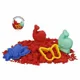 Nisip kinetic Crafy Sand Rosu, 500 g.