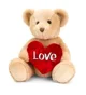 Jucarie de plus Keel Toys Ursulet Chester cu inima, 30 cm foto