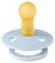 Set 2 suzete rotunde din latex BIBS Colour Baby Blue (0-6 luni) foto