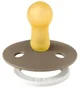 Set 2 suzete rotunde din latex fosforescente BIBS Colour Glow Vanilla/Dark Oak (0-6 luni) foto