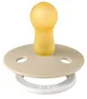 Set 2 suzete rotunde din latex fosforescente BIBS Colour Glow Vanilla/Dark Oak (0-6 luni) foto