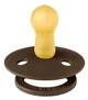 Set 2 suzete rotunde din latex BIBS Colour Mustard/Mocha (6-18 luni) foto