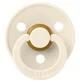 Set 2 suzete rotunde din latex BIBS Colour Ivory/Dark Oak (6-18 luni) foto