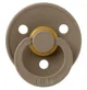 Set 2 suzete rotunde din latex BIBS Colour Ivory/Dark Oak (6-18 luni) foto