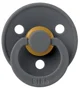 Set 2 suzete rotunde din latex BIBS Colour Sand/Iron (6-18 luni) foto