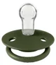 Set 2 suzete rotunde din silicon BIBS De lux Sage/Hunter Green (0-36 luni)