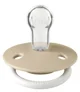 Set 2 suzete rotunde din silicon BIBS De lux Glow Blush/Vanilla (0-36 luni) foto