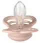 Set 2 suzete simetrice din silicon BIBS Supreme Ivory/Blush (0-6 luni) foto