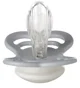 Set 2 suzete simetrice fosforescente din silicon BIBS Supreme Glow Sage/Cloud (0-6 luni) foto
