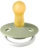 Set 2 suzete rotunde din latex BIBS De lux Glow Sage/Cloud (0-6 luni) foto