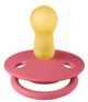Set 2 suzete rotunde din latex BIBS De lux Coral/Ruby (6-18 luni) foto