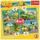 Puzzle Trefl 4 in 1 Aventurile albinutei Maya foto