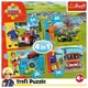 Puzzle Trefl 4 in 1 Curajosul pompier Sam foto