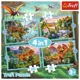 Puzzle Trefl 4 in 1 Dinozauri unici foto