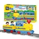 Set de constructie Blocki Mubi Tren cu sunete si lumini