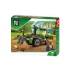 Set de constructie Blocki Tractor cu plug, 85 el.