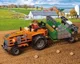 Set de constructie Blocki MyFarm Tractor cu semanatoare, 143 el.