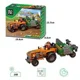 Set de constructie Blocki MyFarm Tractor cu semanatoare, 143 el.