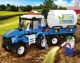 Set de constructie Blocki MyFarm Tractor cu rezervor de ingrasaminte