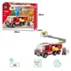 Set de constructie Blocki Camion de pompieri cu macara, 158 el.