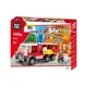 Set de constructie Blocki Camion de pompieri cu macara, 158 el.
