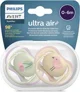Suzete din silicon Philips Avent Ultra Air Girl (0-6 luni), 2 buc. foto