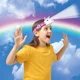 Налобный фонарик Brainstorm – Сказочный единорог (свет, звук)