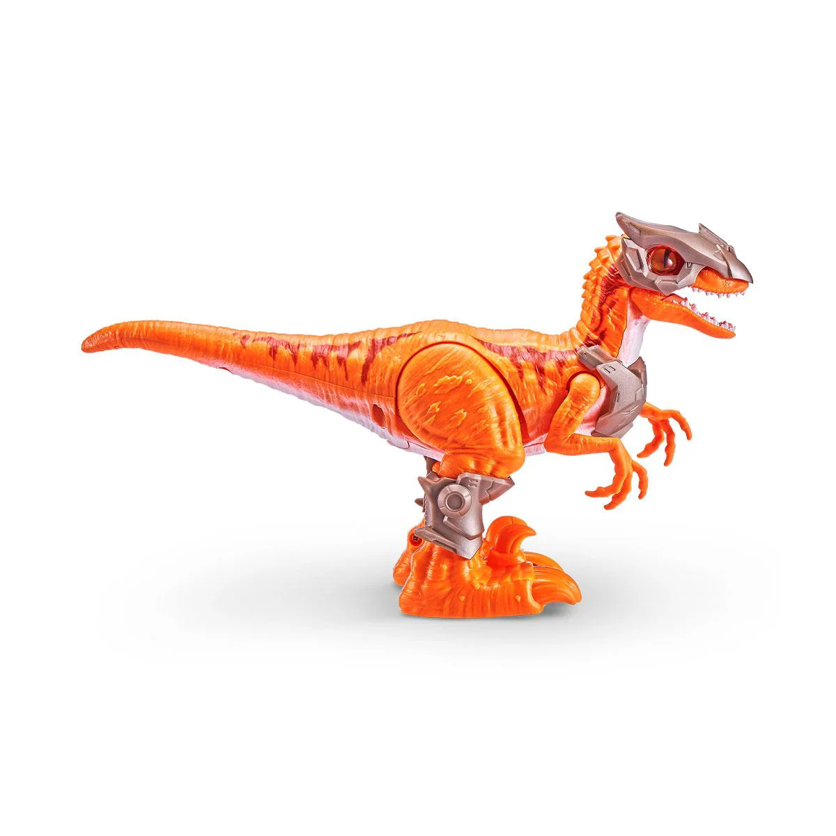 Jucarie interactiva Robo Alive Zuru Dinozaur Velociraptor luptator Orange foto