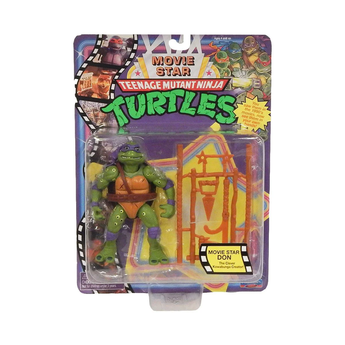 Figurina Donatello Testoasa Ninja seria Movie Star 1992, 12 cm