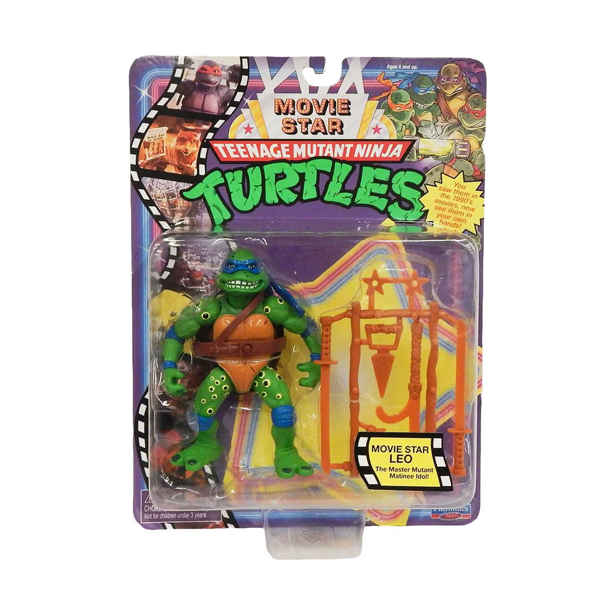 Figurina Leonardo Testoasa Ninja seria Movie Star 1992, 12 cm foto